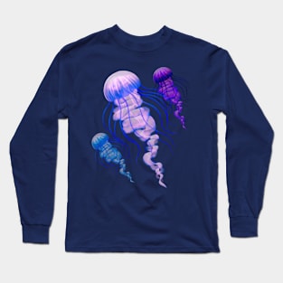 Jellyfish alternate colors Long Sleeve T-Shirt